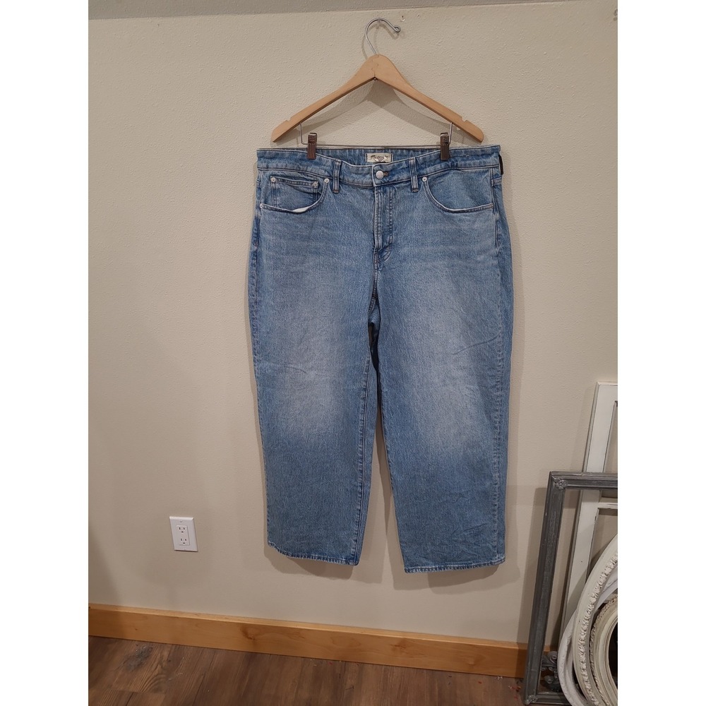 Madewell The Perfect Vintage Wide Leg Jean Women SZ 16W ankle coastal casual - Picture 2 of 12